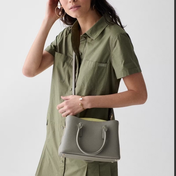 Kate Spade Thompson Street Small Satchel Bag, Dusky Pine Multi - Picture 2 of 5